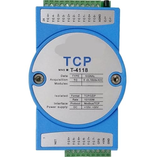 8-Kanal-K-Typ-Thermoelement for Ethernet RJ45-Temperaturerfassungsmodul Modbus-TCP-Protokoll-Temperaturmessgerät von MONIZMVC