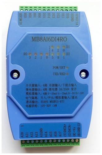 8 straße Analog Eingang 6 Weg Schalter Eingang 4 Weg Relais Ausgang Erwerb Modul Modbus RS485(0-5V) von MONIZMVC