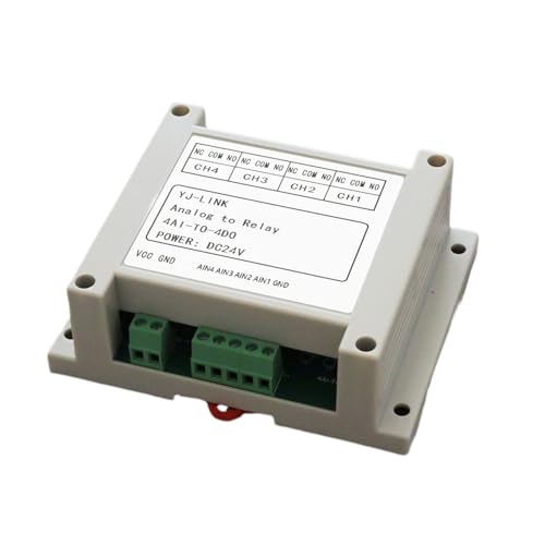 Analogsignal löst 4-Kanal-Relaisausgang 4-20 mA Strom 0-10 V Spannungssteuerungsrelaismodul aus(4AI-TO-4D0) von MONIZMVC