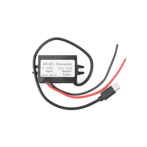 DC 8-58V auf 5V Stromrichter 3A 15W Step-Down-Spannungsversorgungsmodul Mini Micro USB Männlich Weiblich Typ-C DC Adapter(3A Micro-B) von MONIZMVC