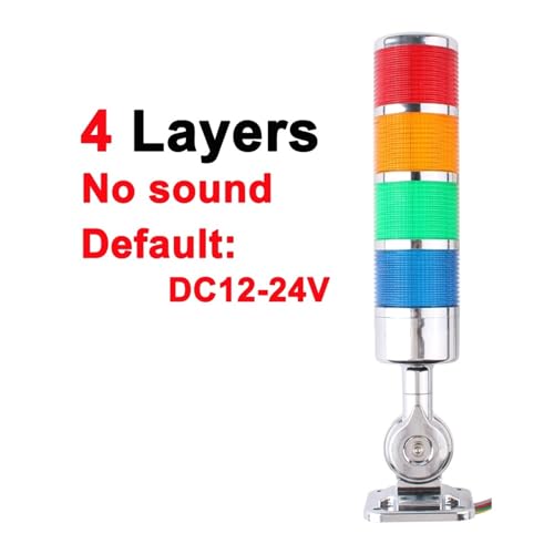 DC12V 24V AC110V 220V Industrielle Multilayer Stapel licht LED Signal Alarm vorsicht licht for Maschinen Alarm Lampe LTA Turm(4 layer) von MONIZMVC