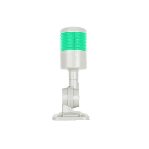 Drehbare 180 Stapel licht Rot bernstein Grün warnung licht industrie for CNC maschine DC12-24V AC110-220V Stetige blinkende licht LED(1 layer Green_DC12-24V) von MONIZMVC