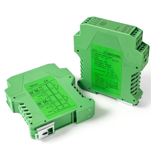 Isolationsverstärker 4-20 mA Isolierter Sendersignalverteilungskonverter 0-10 V Analogsignal-Isolatormodul(1 input 2,0-20MA_DC24V_0-5V) von MONIZMVC