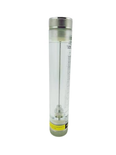 LZM-50G Schwimmer-Rotameter aus Acryl und Edelstahl, Rohrleitungsdurchflussmesser, 2"BSPT mit Edelstahlanschluss(20-100GPM 100-350LPM) von MONIZMVC