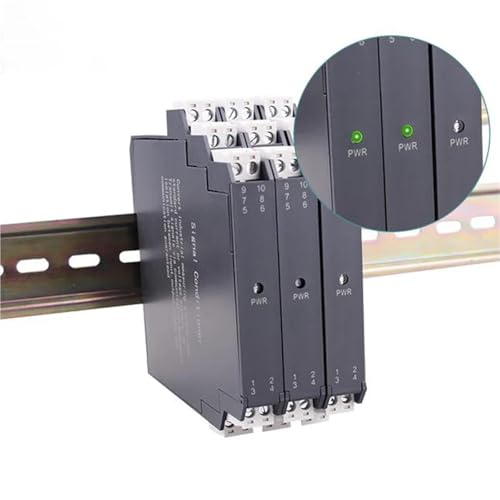 Präzisionsisolierter 4-20 mA auf 4-20 mA 0-5 V-Konverter, analoger Strom-Spannungs-Signalaufbereiter, Isolationsverstärker, schlanke Größe(4-20mA IN 4-20mA OUT) von MONIZMVC