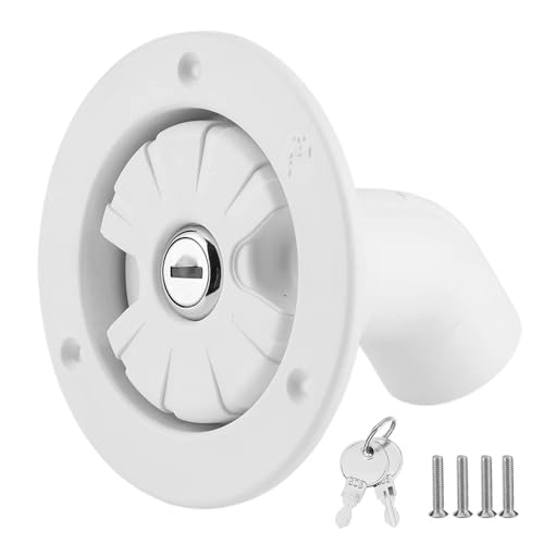 RV-Zubehör Wassereinfüllklappe Abschließbarer Wassereinlass Süßwasser-Einfüllfilter mit 2 Schlüsseln for Bootsanhänger Caravan Abschleppen von MONIZMVC