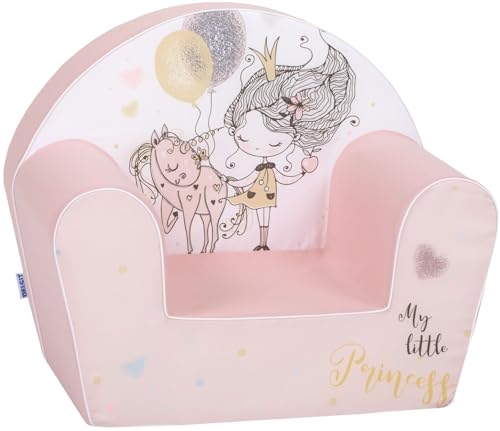 MONKEY GYM Kindersessel Babysitz Babysessel Kindersofa Kuschelsessel Babyschale Kinderstuhl mit Rückenlehne Kinderzimmer Prinzessin von MONKEY GYM