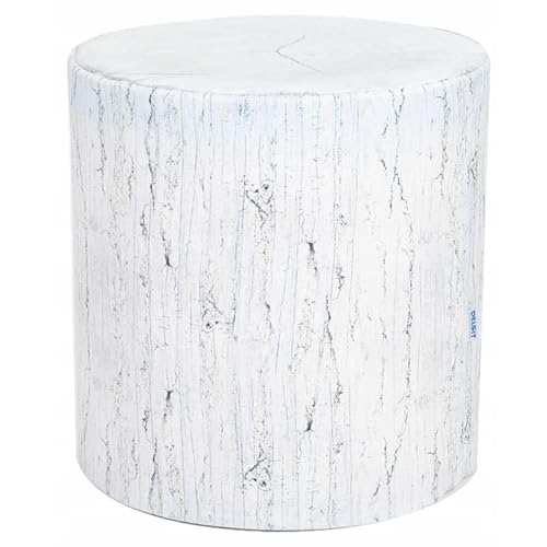 MONKEY GYM Sitzpouf Sitzhocker Sitzsack Hocker Pouf Kinderpuff Baumstumpf weiß von MONKEY GYM
