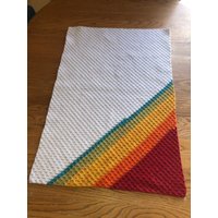 Handgemachte Gehäkelte Regenbogen Baby Decke Weiche Auto Sitz Decke Handgemachte Gehäkelte Regenbogen Baby Decke Weiche Auto Sitz Decke von MONKEYSHATZ