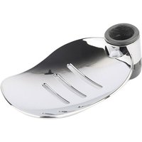 Moderne, verstellbare Duschseifenschale aus Chrom – Tablett in Blattform – Badezimmer-Werkzeug von MONLY