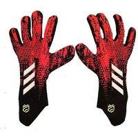Verkaufe Fußballtorwarthandschuhe Atmungsaktive Volllatex Fußballhandschuhe Rot und Schwarz 8 verdickte Torwarthandschuhe von MONLY