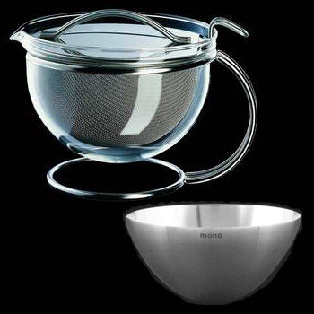 MONO Aktion Teeset FILIO mit Teekanne 1,5 l und Siebablageschale von Pott