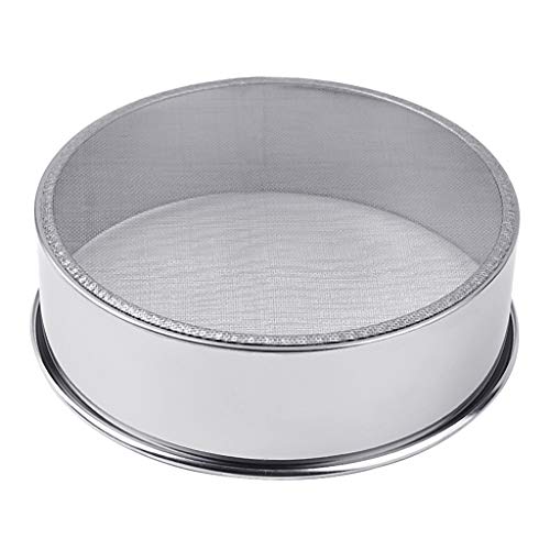 MONOJLY Feinmaschiges Ölsieb aus Edelstahl, Mehlsieb, Sieb für Kuchen, Backen, C von MONOJLY