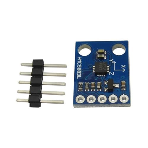 MONOJLY GY-273 HMC5883L Dreifachkompass-Magnetometer-Sensor-Modul, drei Magnetfeldplatten für 3–5 V für Telefon von MONOJLY