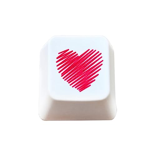 MONOJLY Game Keyboard Keycap PBT OEM R4 Directions Keycaps for Mechanical Keyboard Replacement Part Keycaps Heart Shaped von MONOJLY