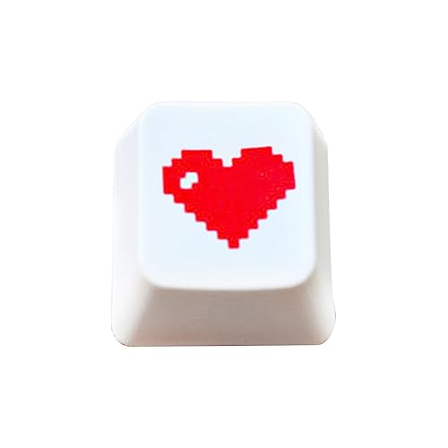 MONOJLY Game Keyboard Keycap PBT OEM R4 Directions Keycaps for Mechanical Keyboard Replacement Part Keycaps Heart Shaped von MONOJLY
