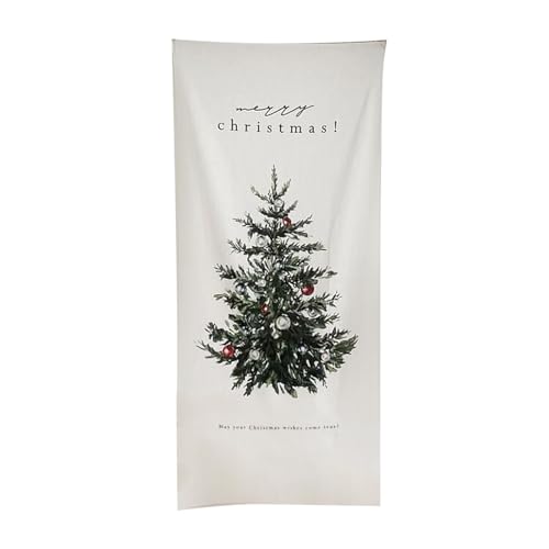 MONOJLY Weihnachtsbaum Stoff Poster Wandteppich Hintergrund Stoff Dekoration für Wohnzimmer Zuhause Hängende Wandteppiche Hintergründe von MONOJLY