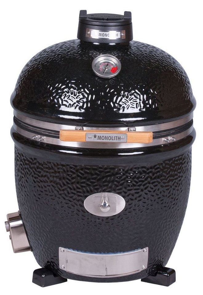 MONOLITH Keramikgrill Monolith CLASSIC BBQ GURU - PRO-Serie 2.0 Schwarz - OHNE Gestell von MONOLITH