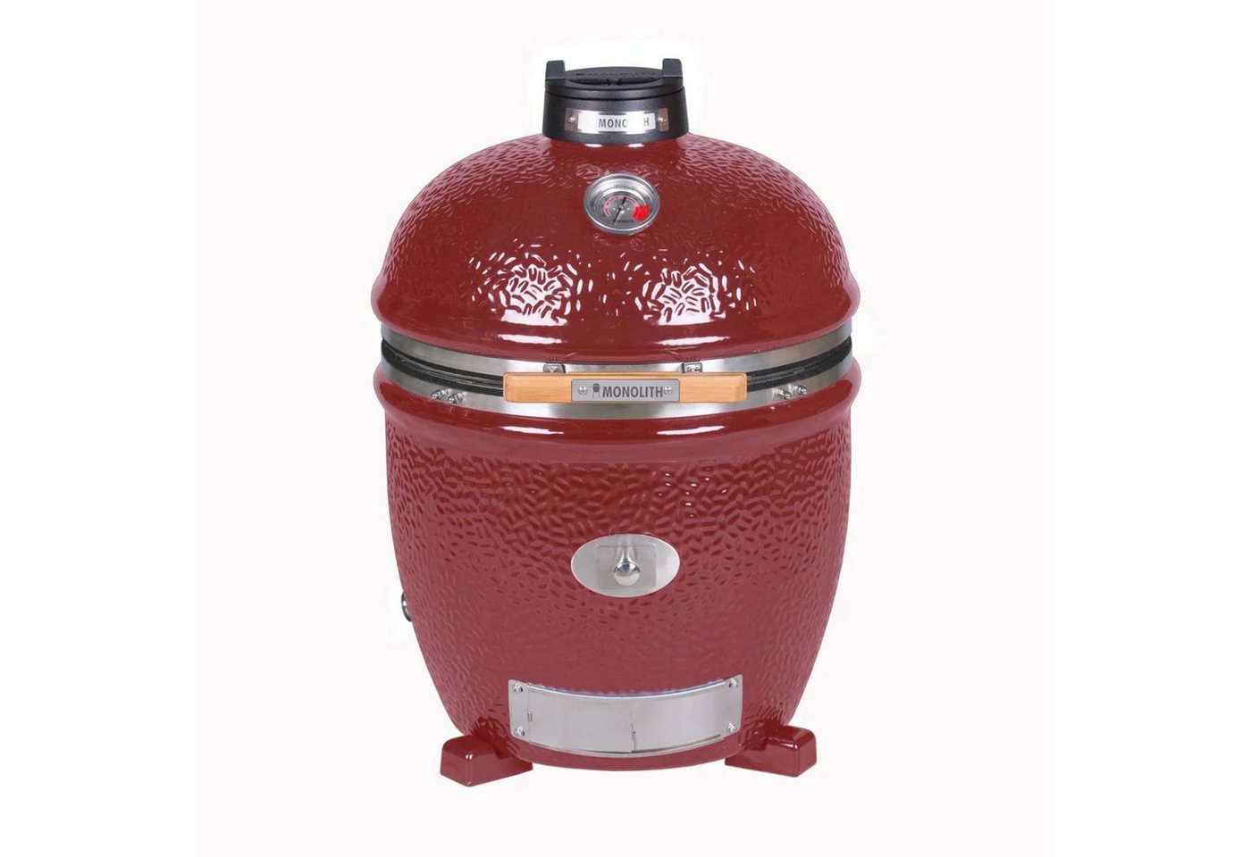 MONOLITH Keramikgrill Monolith Keramikgrill Classic PRO-Serie 2.0 Rot Ø 44 cm Grillrost von MONOLITH