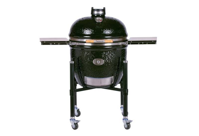 MONOLITH Keramikgrill Monolith Keramikgrill LeCHEF PRO-Serie 2.0 Schwarz Ø 52 cm Grillrost von MONOLITH