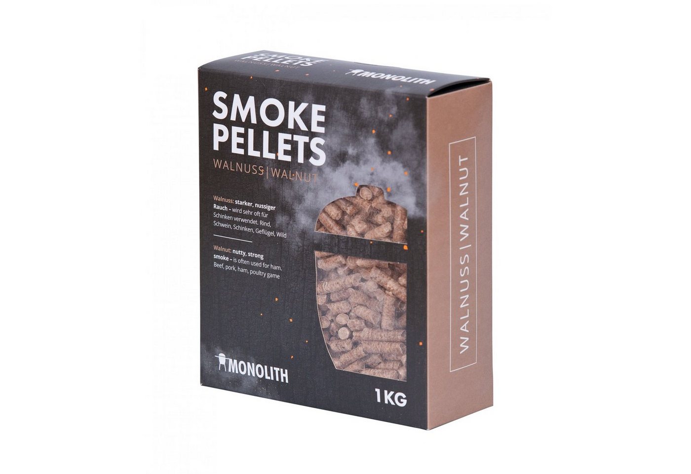 MONOLITH Keramikgrill Monolith Smoke Pellets Grillpellets Räucherpellets Walnuss (Walnut) von MONOLITH