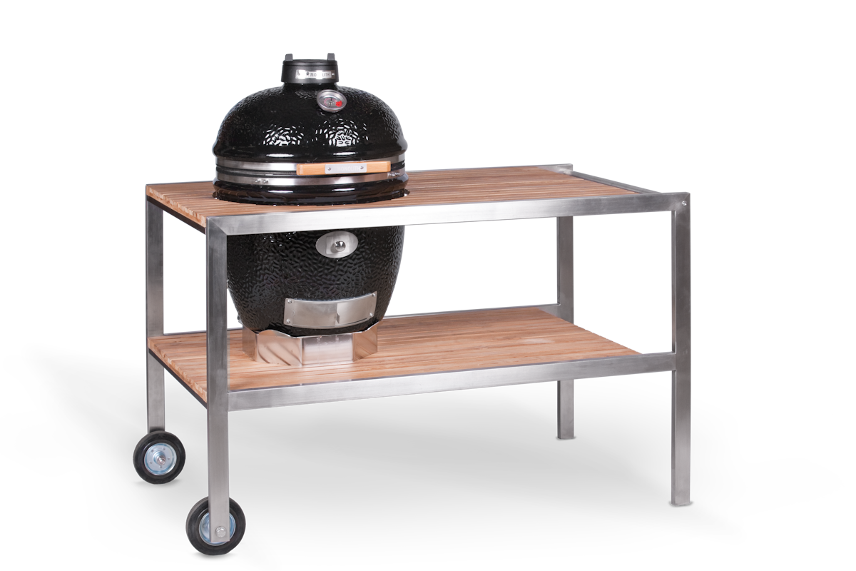 Monolith Teakholztisch für CLASSIC Keramikgrill - Modell 2021, Edelstahl Monolith Teakholztisch für CLASSIC Keramikgrill - Modell 2021, Edelstahl von MONOLITH