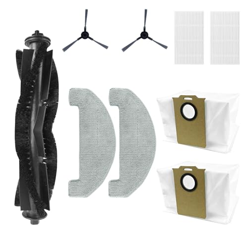 MONSGA Zubehörset für Saugroboter(2 x Staubbeutel,2 x Mop, 2 x HEPA, 2 x Seitenbürste, 1 x Walzenbürste) von MONSGA