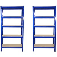Monster Shop - 2 x t-rax Blaue Lagerregale Edelstahl Garage Einfach Montage - 75 x 150 x 30cm Monster Shop - 2 x t-rax Blaue Lagerregale Edelstahl Garage Einfach Montage - 75 x 150 x 30cm von MONSTER RACKING