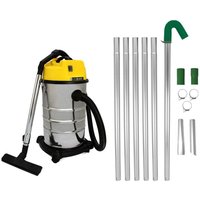 Dachrinnen-Vakuumstangen-Set mit großer Reichweite Abflussrohrreinigung, 30-l-Nass-Trockensauger von MONSTER SHOP