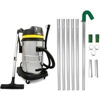 Dachrinnen-Vakuumstangen-Set mit großer Reichweite Abflussrohrreinigung, 50-l-Nass-Trockensauger von MONSTER SHOP