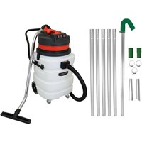 Dachrinnen-Vakuumstangen-Set mit großer Reichweite Abflussrohrreinigung, 90-l-Nass-Trockensauger von MONSTER SHOP