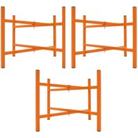 Mörtelbrettständer x 3, 500 mm hoch, klappbar, Stahl, für Maurer und Verputzer von MONSTER SHOP