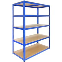 Monster Racking - T-Rax 120cm Lagerregal Garagenregal Werkstatt Stahlregal Kellerregal Regal Blau von MONSTER RACKING