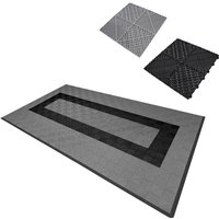 Monster Shop - Belüftete ineinandergreifende Bodenfliesen mit Kanten, 90 Grau und 30 Schwarz Monster Shop - Belüftete ineinandergreifende Bodenfliesen mit Kanten, 90 Grau und 30 Schwarz von MONSTER SHOP