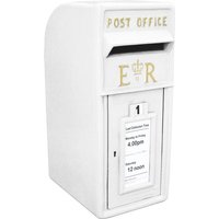 Monster Shop - Briefkasten im englischen Stil Postkasten weiß Wandbriefkasten Standbriefkasten Post Box Gusseisen - Weiß von MONSTER SHOP