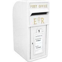 Monster-shop - Briefkasten Postkasten Wandbriefkasten Standbriefkasten englischer Stil Gusseisen weiß von MONSTER-SHOP