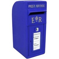 Monster Shop - Briefkasten im schottischen Stil Postkasten blau Wandbriefkasten Standbriefkasten Post Box Gusseisen - Blau von MONSTER SHOP
