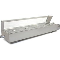 Gastronomie Bain Marie Speisenwärmer Wasserbad Warmhalter Catering Buffet 4x gn Gastronomie Bain Marie Speisenwärmer Wasserbad Warmhalter Catering Buffet 4x gn von MONSTER SHOP