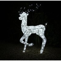 Monster-shop - led Rentier Hirsch Weihnachtsdeko Außen Weihnachten Beleuchted Timer Advent 1,2m von MONSTER-SHOP