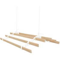 Monster Shop - Wäscheständer i Deckenrollen i 6 Latten i viktorianischer Wäschetrocknerständer, 0,9 m, Weißfarben von MONSTER SHOP