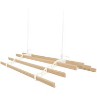 Monster Shop - Wäscheständer i Deckenrollen i 6 Latten i viktorianischer Wäschetrocknerständer, 1,5 m, Elfenbeinfarben von MONSTER SHOP