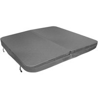 Monster Shop - Whirlpool Abdeckung Spa 220x220cm Quadratisch Grau Hardtop Wetterfest PVC-Leder von MONSTER SHOP