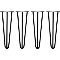 4 x 40.5cm 3 Streben Haarnadelbeine Haarnadel-Beine Tischbeine Stuhlbeine Möbelbeine Haarnadel-Tischbeine 12mm von SKISKI