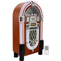 Jukebox Retro 50er Jahre Stil Holz-Gehäuse mit LED-Beleuchtung Fernbedienung von MONSTER-SHOP
