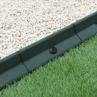 Rasenkante Beeteinfassung Flexible Beetabtrennung Grün 8 Stück Rasenkantensystem von MONSTER-SHOP