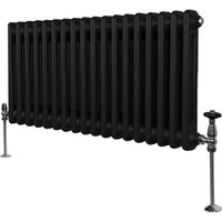 Monster-shop - Traditioneller 2-Spalten-Heizkörper Zentralheizung Horizontal Schwarz 300x832mm von MONSTER-SHOP
