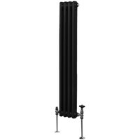 Monster-shop - Traditioneller 2-Spalten-Heizkörper Zentralheizung Vertikal Schwarz 1500 x 202mm von MONSTER-SHOP