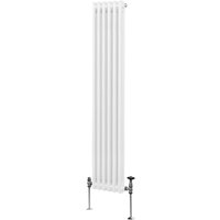 Traditioneller 2-Spalten-Heizkörper Zentralheizung Vertikal Weiß 1800 x 292mm von MONSTER-SHOP