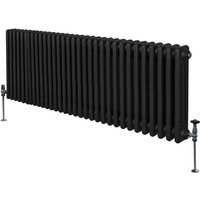 Monster-shop - Traditioneller 3-Spalten-Heizkörper Zentralheizung Horizontal Schwarz 600x1462mm von MONSTER-SHOP