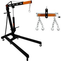 Motorkran 2 Tonnen und Lastnivellierer, zusammenklappbarer Hebeheber mit hydraulischem Griff von MONSTER SHOP
